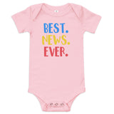 Best News Ever Baby Announcement Onesie