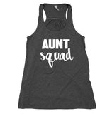 Aunt Tank Top Aunt Squad Auntie Niece Nephew Flowy Racer Back Shirt