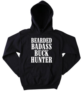 Funny Redneck Sweatshirt Bearded Badas Buck Hunter Slogan Southern Country Hunting Merica Cowboy Western Tumblr Hoodie