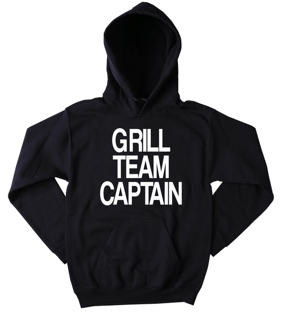 Barbeque Sweatshirt Grill Team Captain Hoodie Funny BBQ Grilling Merica Tumblr Jumper