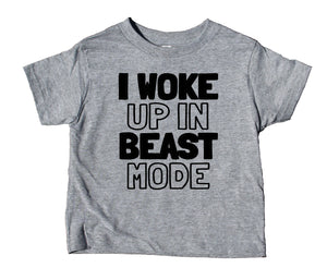 I Woke Up In Beast Mode Toddler Shirt Boys Tee