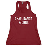 Chaturanga And Chill Yoga Flowy Women's Racerback Tank