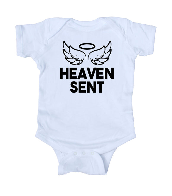 Heaven Sent Angel Baby Girl Boy Onesie