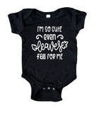 I'm So Cute Even Leaves Fall For Me Baby Bodysuit Autumn Newborn Girl Boy Infant Clothing