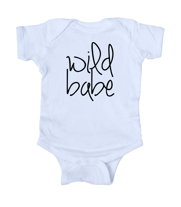 Wild Babe Baby Girls Bodysuit Daughter Niece Newborn Infant Gift