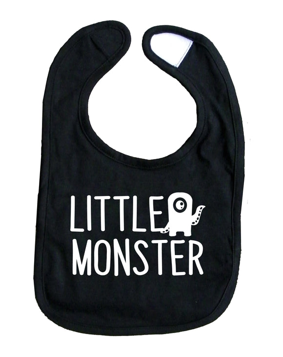 Little Monster Baby Bib Funny Gender Neutral  Baby Shower Gift Newborn