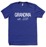 First Time Grandma Shirt Grandma Est. 2018 New Grammy T-shirt