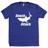 Snack Attack Shirt Funny Shark Week Pun Clothing T-shirt