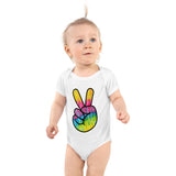 Peace Out Tie Dye Baby Boy Girl Infant Bodysuit