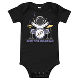 Rockin' To The Moon And Back Astronaut Baby Onesie
