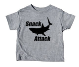 Snack Attack Toddler Shirt Shark Boys Girls Clothing