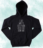Dog Rescue Hoodie I Just Want To Give Up Work Rescue Dogs Drink Wine Sweatshirt Funny Puppy Lover Clothing