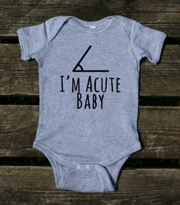 I'm A Cute Baby Baby Bodysuit Funny Geek Nerd Newborn Infant Girl Boy Baby Shower Gift Clothing