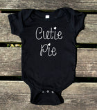 Cutie Pie Baby Bodysuit Cute Newborn Gift Girl Boy Infant Clothing