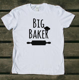 Mom and Baby Shirts Big Baker Little Baker Matching Outfits Baking Cookies Boy Girl Kids Clothing