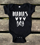 Mama Mama's Boy Matching Outfits Son Shirts Newborn Baby Boy Kids Clothing