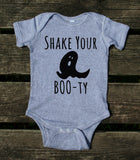 Shake Your Boo-Ty Ghost Baby Bodysuit Funny Halloween Boo Newborn Infant Girl Boy Clothing