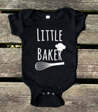 Mom and Baby Shirts Big Baker Little Baker Matching Outfits Baking Cookies Boy Girl Kids Clothing
