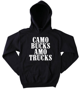 Country Guy Sweatshirt Camo Bucks Amo Trucks Slogan Hunting Hunter Redneck Tumblr Hoodie