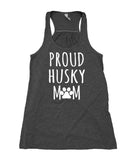 Proud Husky Mom Tank Top Dog Breed Puppy Pet Women's Flowy Racerback Tank