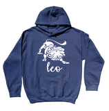 Leo Symbol Hoodie Lion Horoscope Zodiac Sign Astrological July August Birthday Sweatshirt