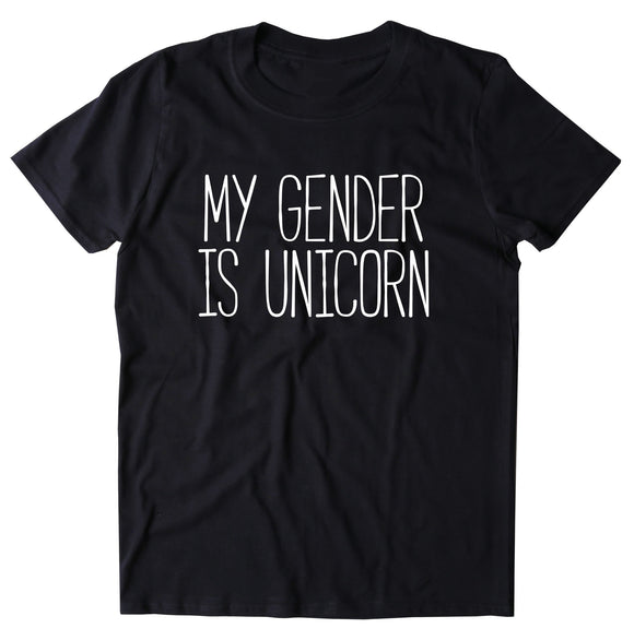 My Gender Is Unicorn Shirt Gay Pride Activist Gender Equality Feminist Clothing T-shirt