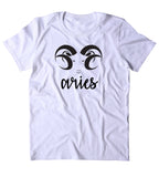 Aries Sign Shirt Ram Birthday Horoscope Zodiac Symbol Astrological T-shirt