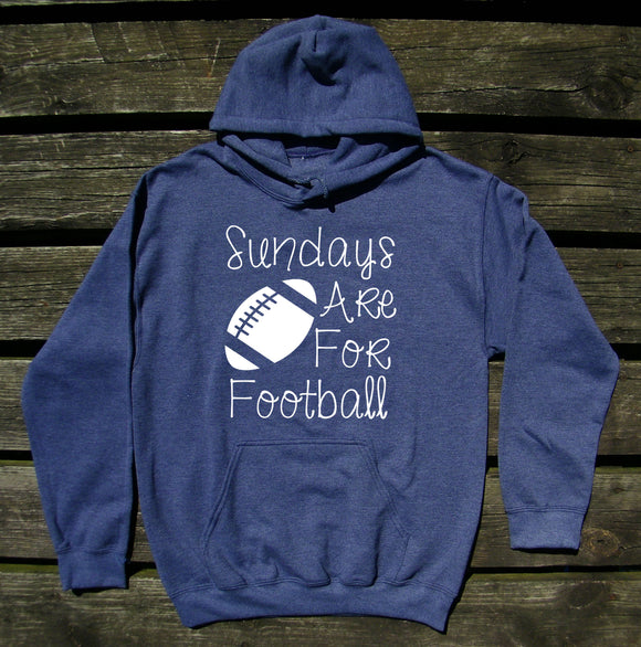 Sundays Are For Football Hoodie Fall Autumn Game Day Family Wife Mom Sweatshirt