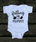 Falling For Mommy Baby Onesie Fall Leaves Autumn Newborn Girl Boy Infant Clothing