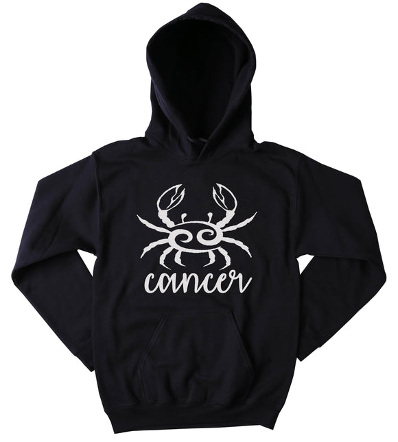 Cancer Symbol Sweatshirt Zodiac Sign Horoscope Astrological Birthday Gift Hoodie