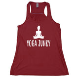 Yoga Junky Tank Top Yoga Yogi Instructor Gift Flowy Racerback Tank