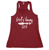 Girls Vacay 2019 Tank Top Vacation Trip Friends Travel Women's Flowy Racerback Tank