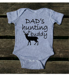 Dad's Hunting Buddy Baby Onesie Hunter Family Boy Newborn Infant Gift Clothing