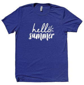 Hello Summer Shirt Trendy Spring Vacation Statement T-shirt