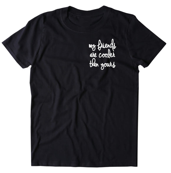 My Friends Are Cooler Than Yours Shirt Rude Best Friends BFF's T-shirt