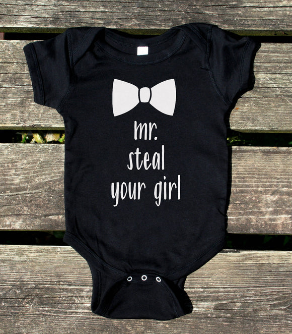 Mr Steal Your Girl Baby Onesie Funny Boy Clothing