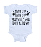 Jingle Bells Daddy's Farts Smell Baby Christmas Onesie