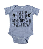 Jingle Bells Daddy's Farts Smell Baby Christmas Onesie