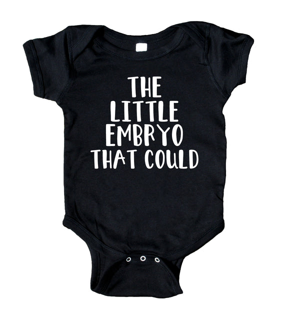 The Little Embryo That Could Baby IVF Boy Girl Onesie