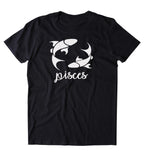 Pisces Sign Shirt Fish Horoscope Zodiac Symbol Astrological Birthday T-shirt