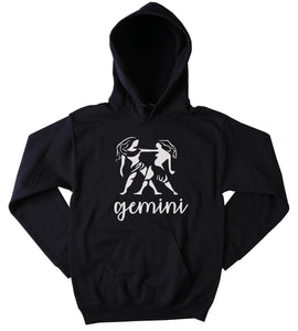 Gemini Symbol Sweatshirt Zodiac Sign Horoscope Astrological Birthday Hoodie