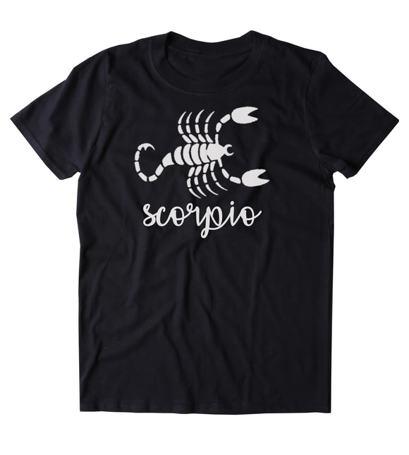 Scorpio Sign Shirt Scorpion Horoscope Zodiac Symbol Astrological T-shirt