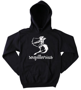 Sagittarius Symbol Hoodie Horoscope Zodiac Sign Astrological Birthday Sweatshirt